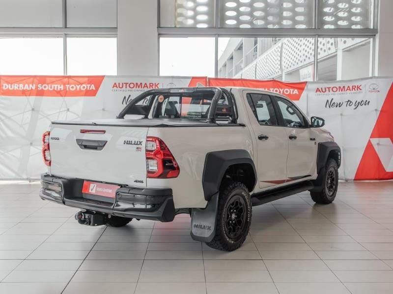 Toyota Hilux GR-S rear three-quarter view